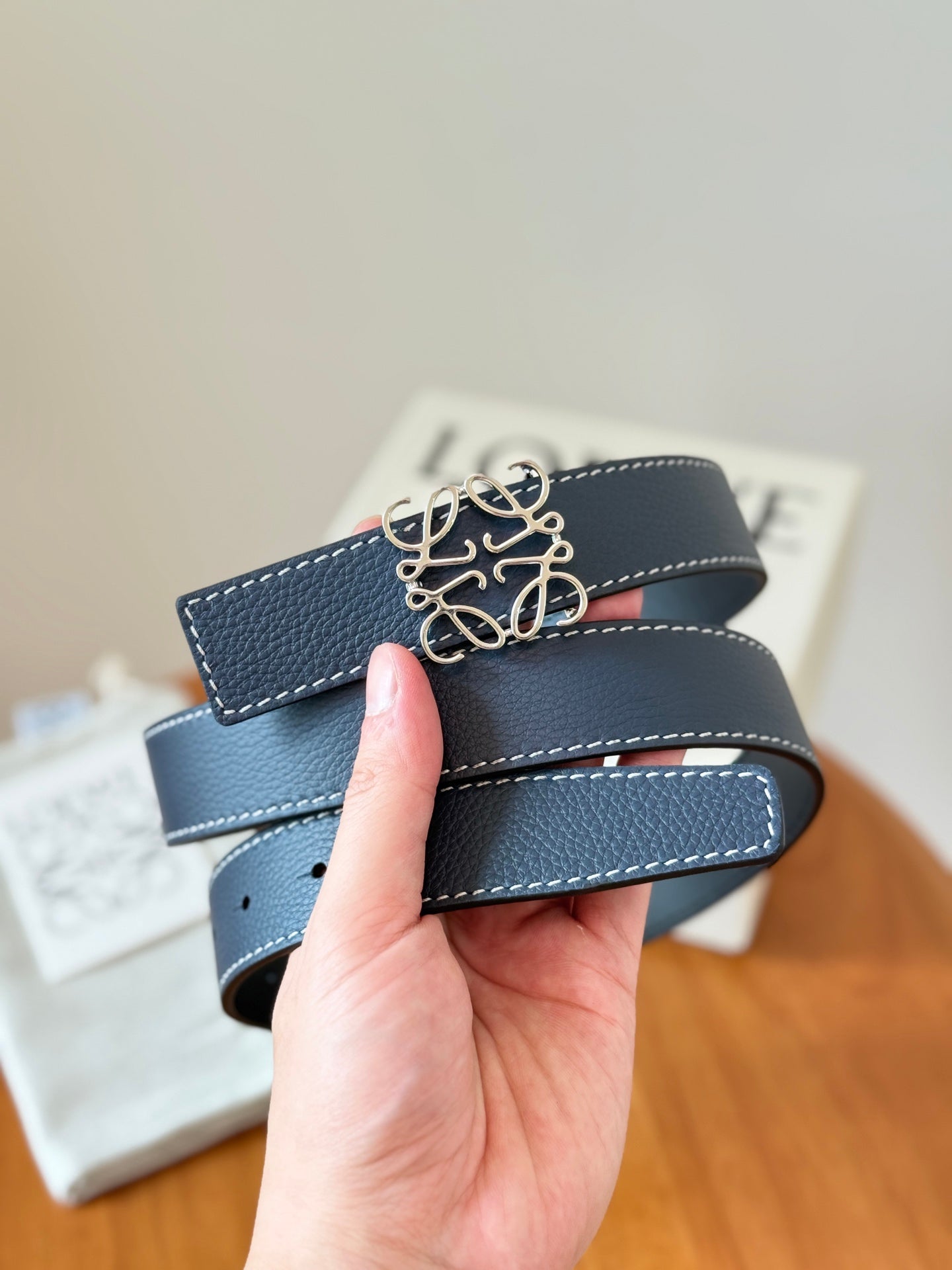Loewe 2026 Anagram Reversible Belt 32mm Leather 217056