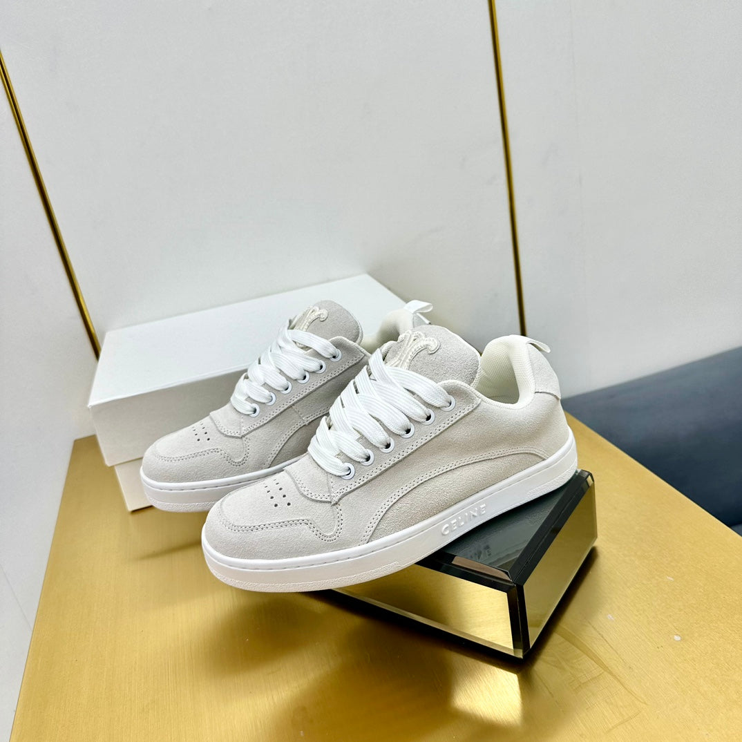 Celine 2026 Low Lace-Up Sneakers Suede Leather 987289