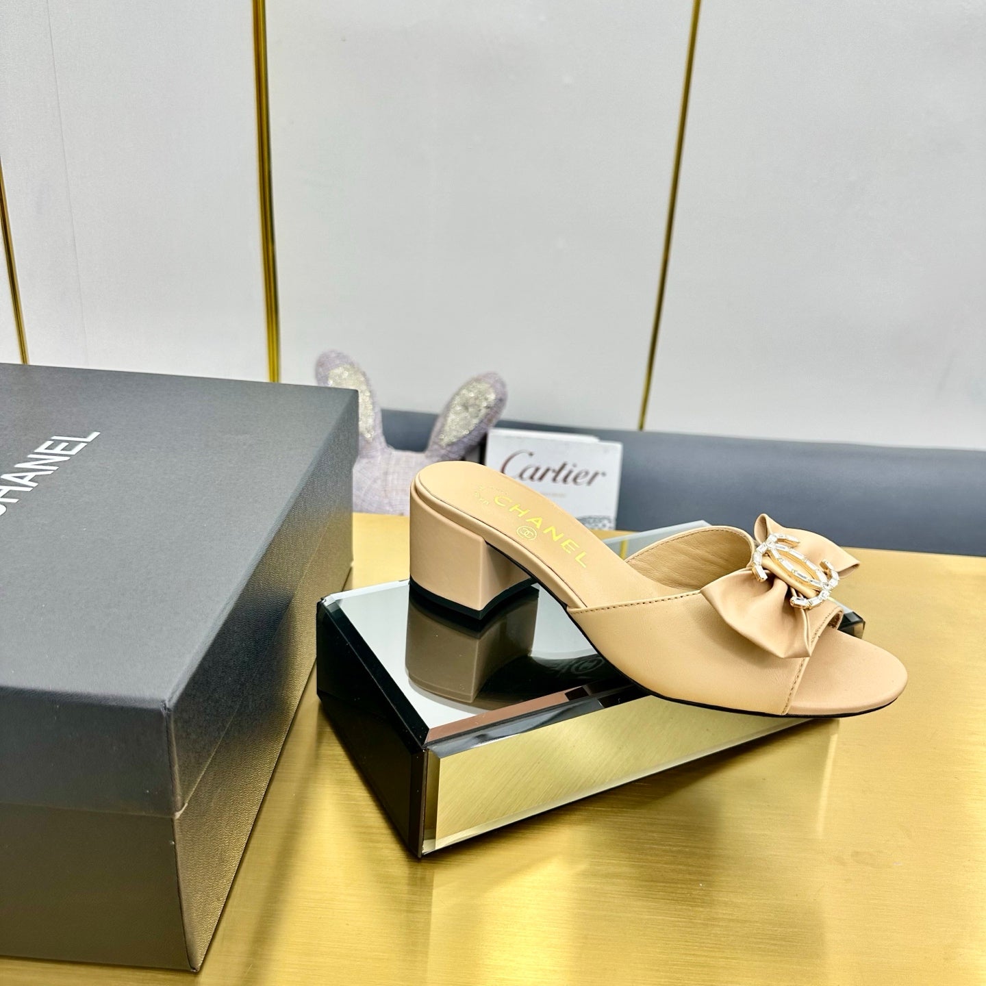 CC 25 Mid Heel Mules Daffodil Yellow Sheepskin 238477