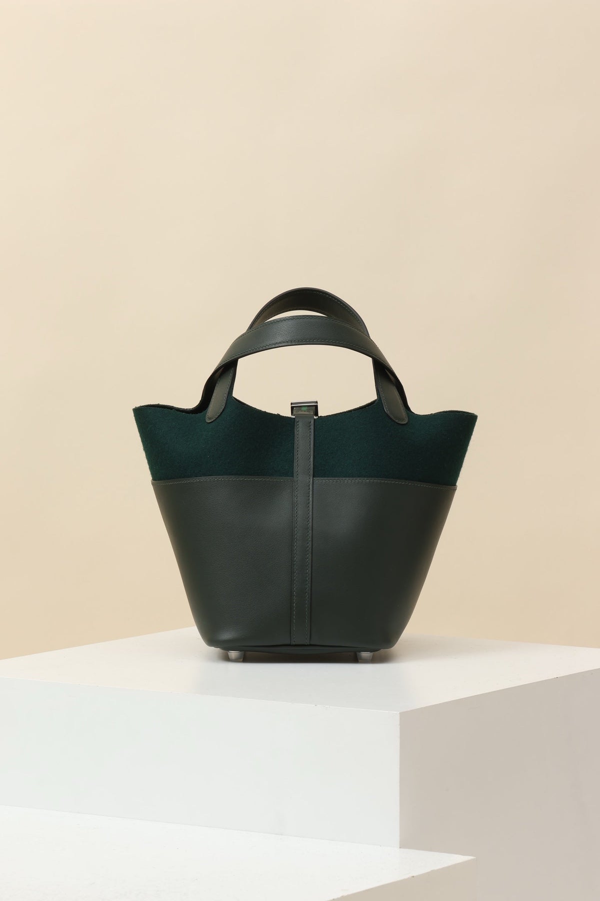 High-end Hermes 2026 Picotin Lock Go Team Bag 19cm Felt And Swift Calfskin