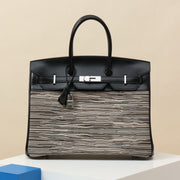 High-end Hermes 2026 Vibrato Birkin Bag 35cm Box Lambskin
