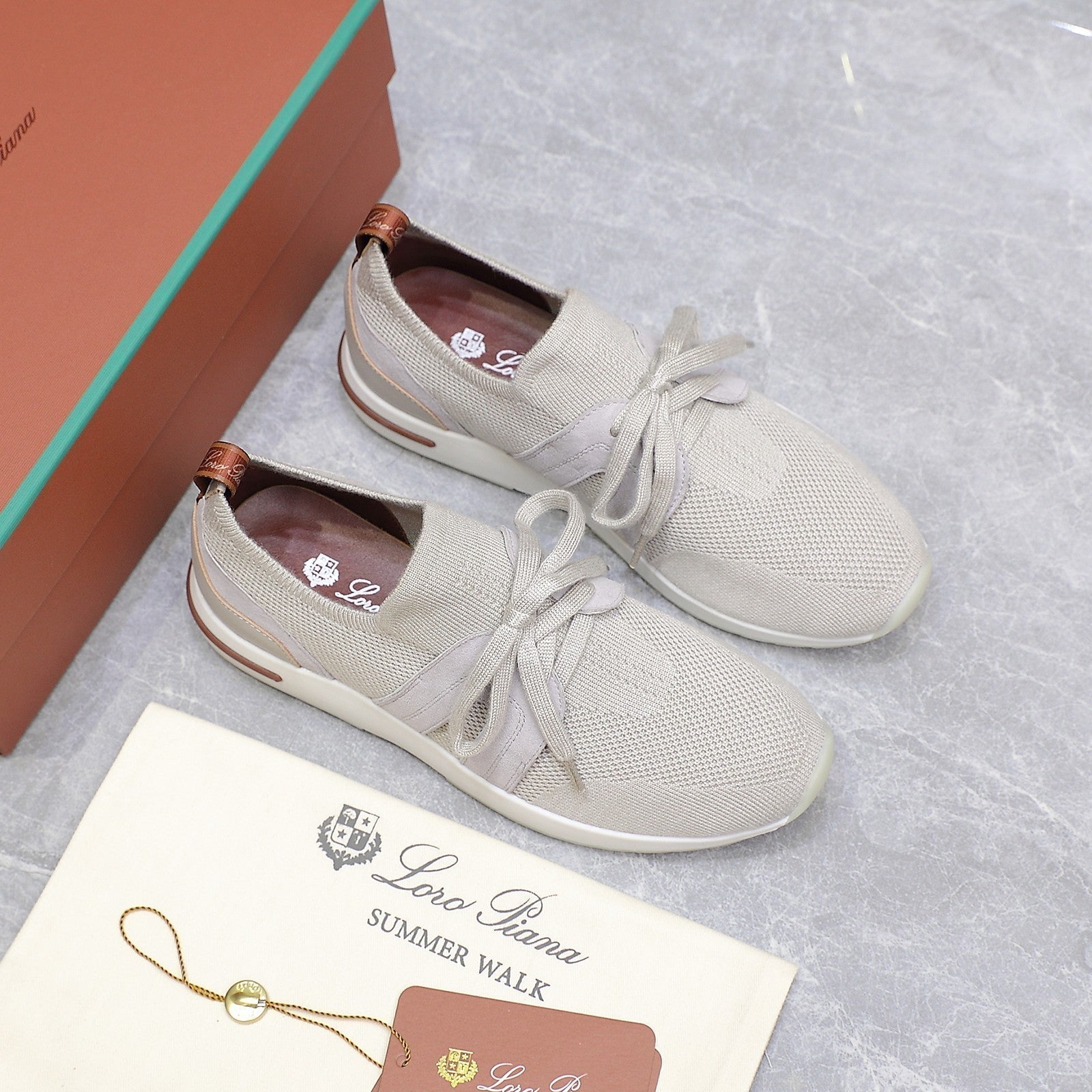 LP lady Flexy Walk  Sneaker Power Pearl Wool And Calfskin 310452