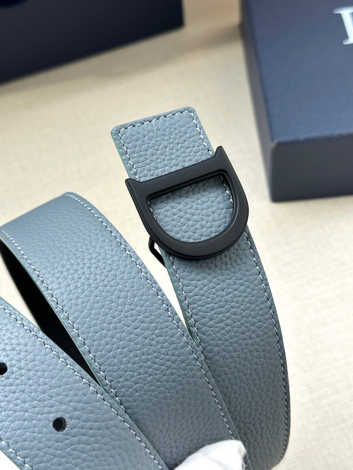 Dior 2026 CD Buckle Leather Belt 35mm Cowhide