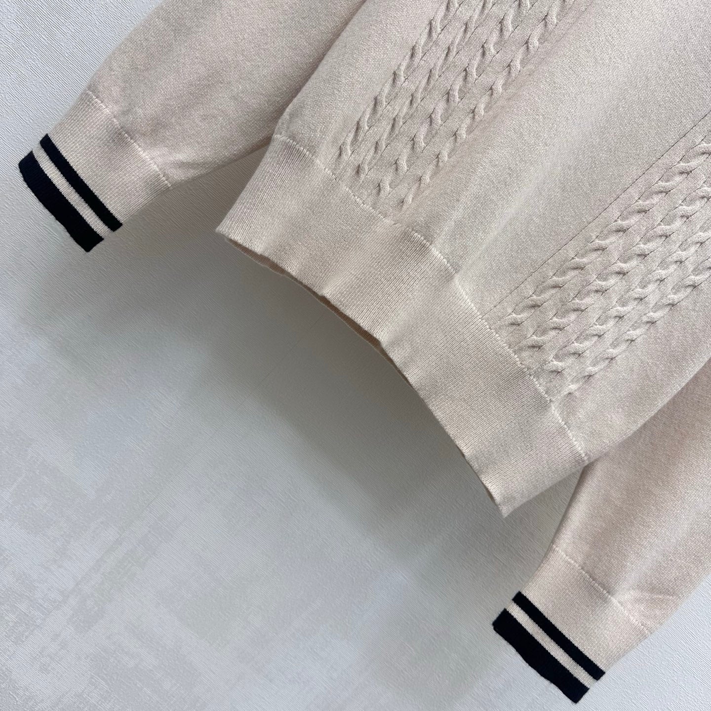 Miumiu 2026 Striped Long-Sleeve Knitwear Wool 418694