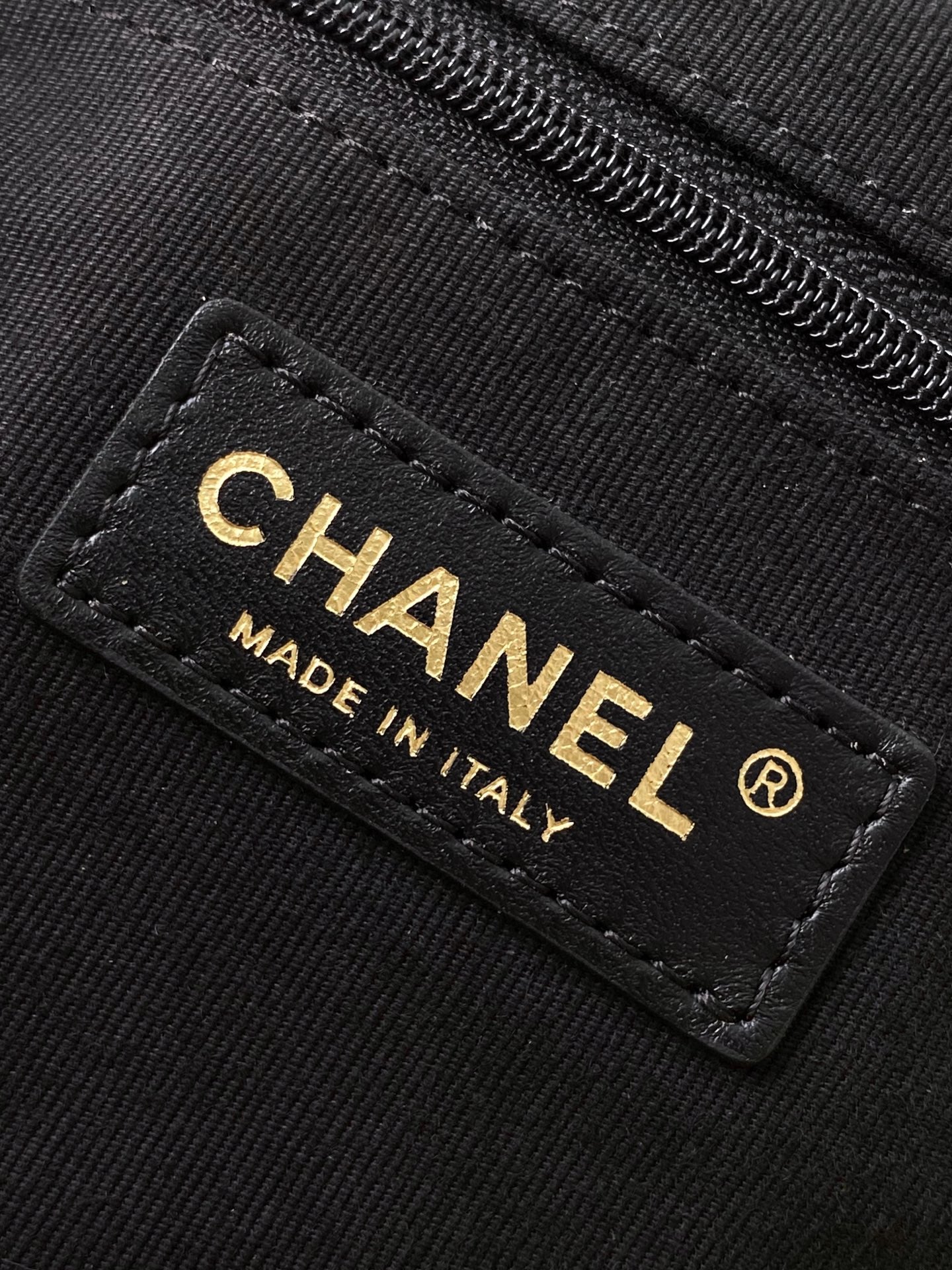 CC 25A Small Tote 36cm Brown Suede Black Calfskin