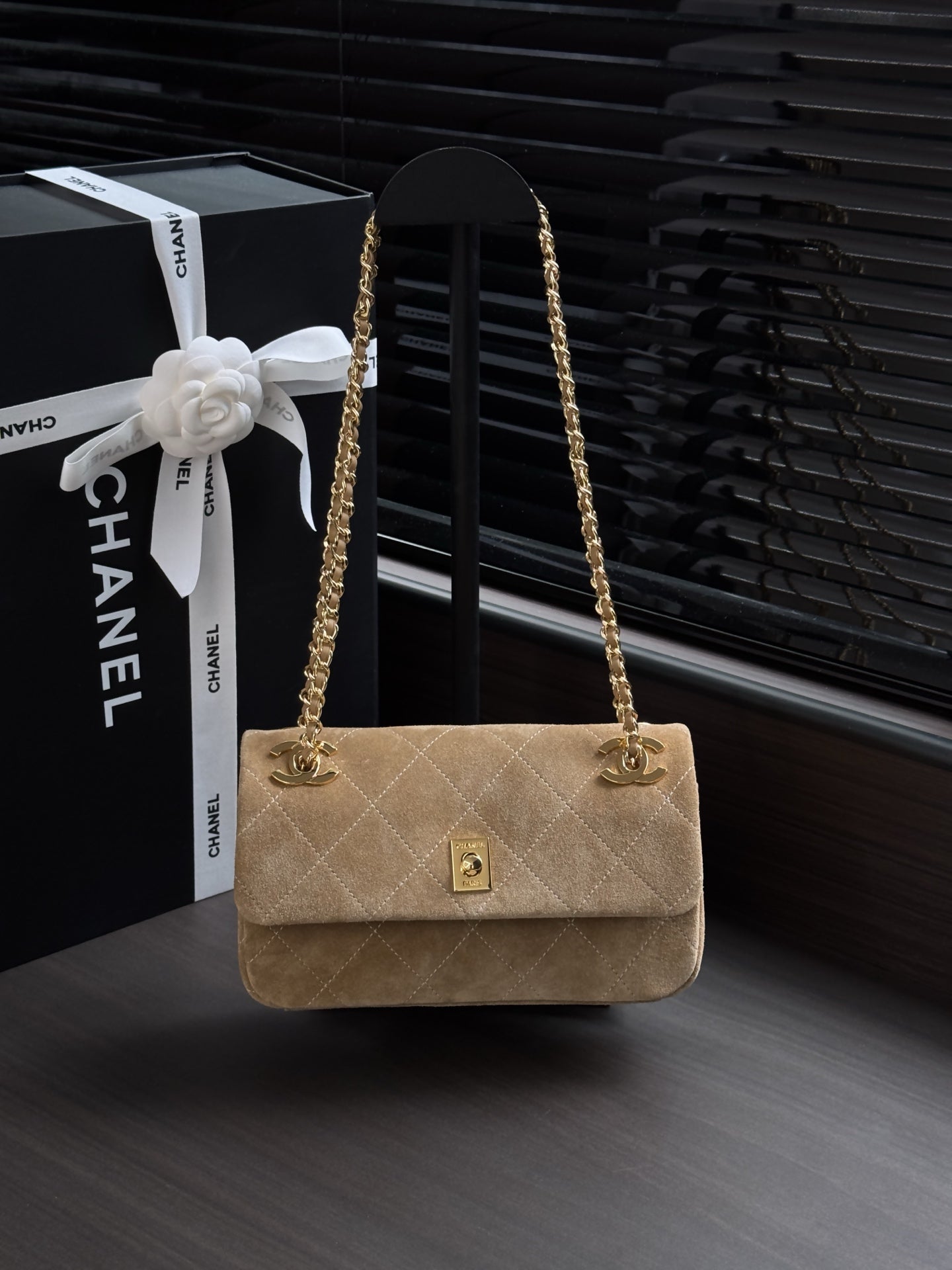 Chanel 2026 Flap Bag Suede And Denim Leather 143089