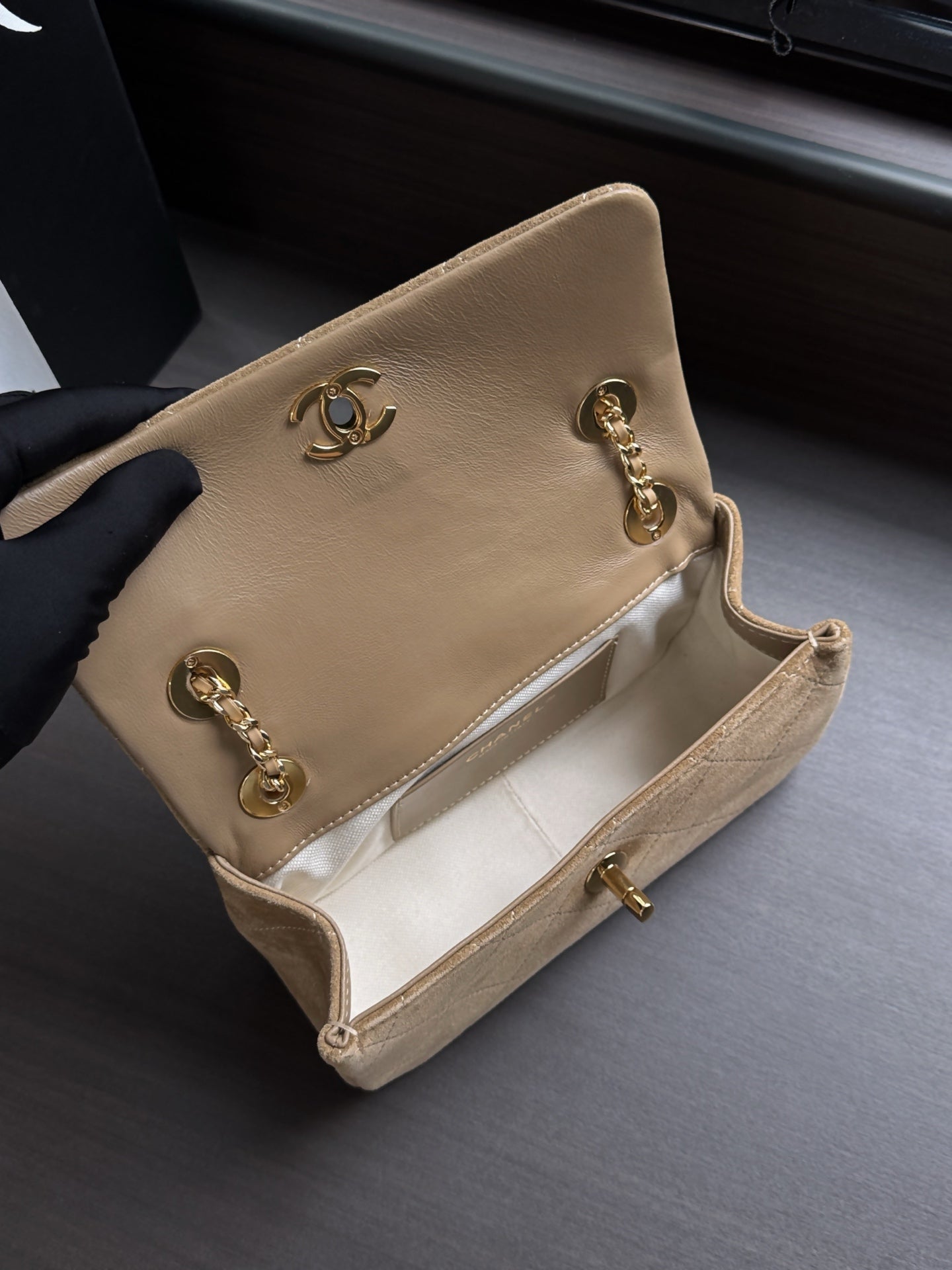 Chanel 2026 Flap Bag Suede And Denim Leather 143089