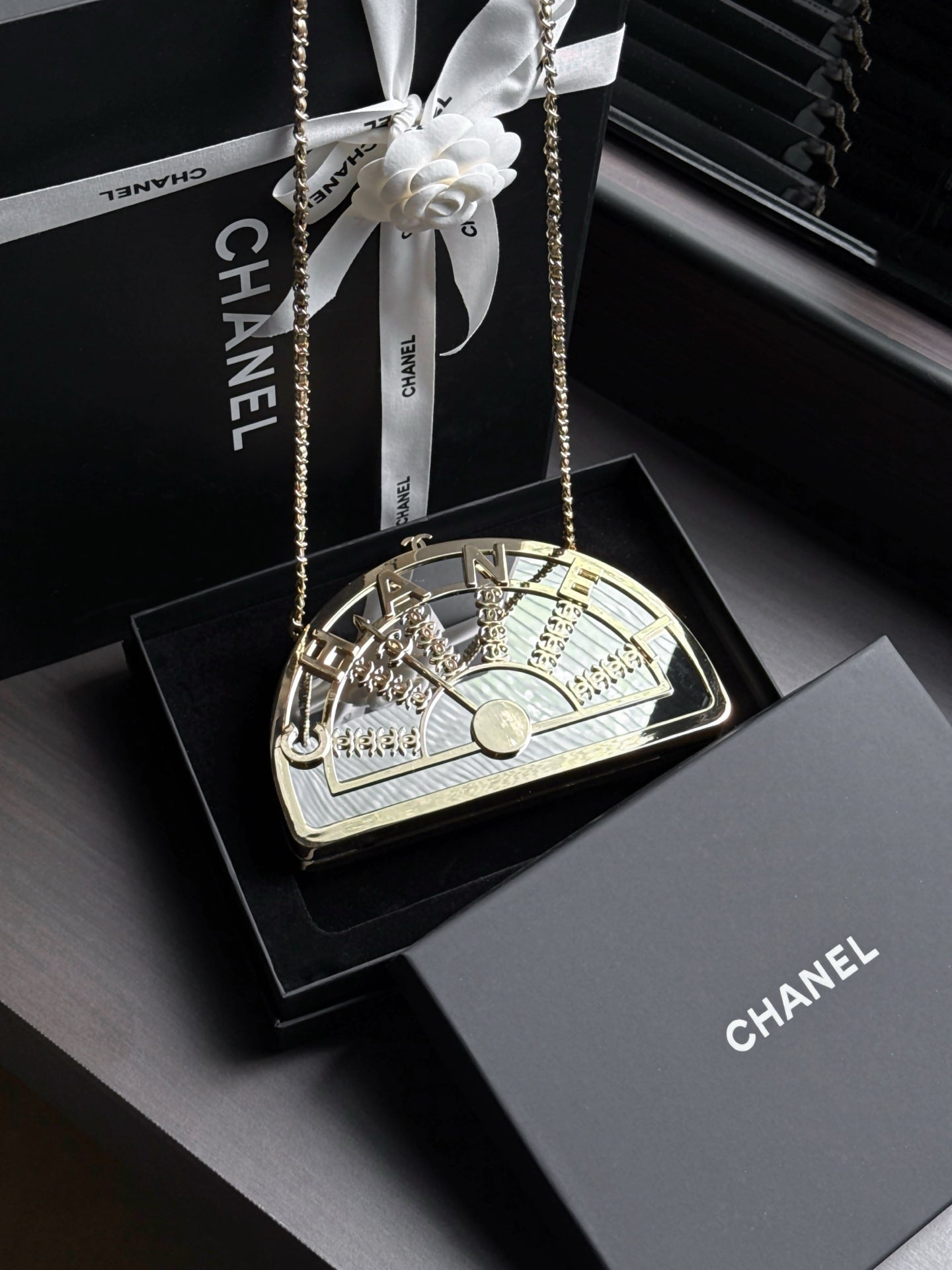 Chanel 2026 Elevator Minaudiere Bga 21.5cm Gold Metal