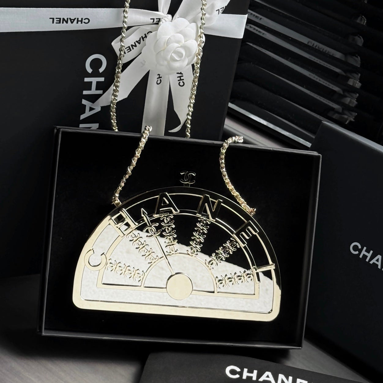 Chanel 2026 Elevator Minaudiere Bga 21.5cm Gold Metal