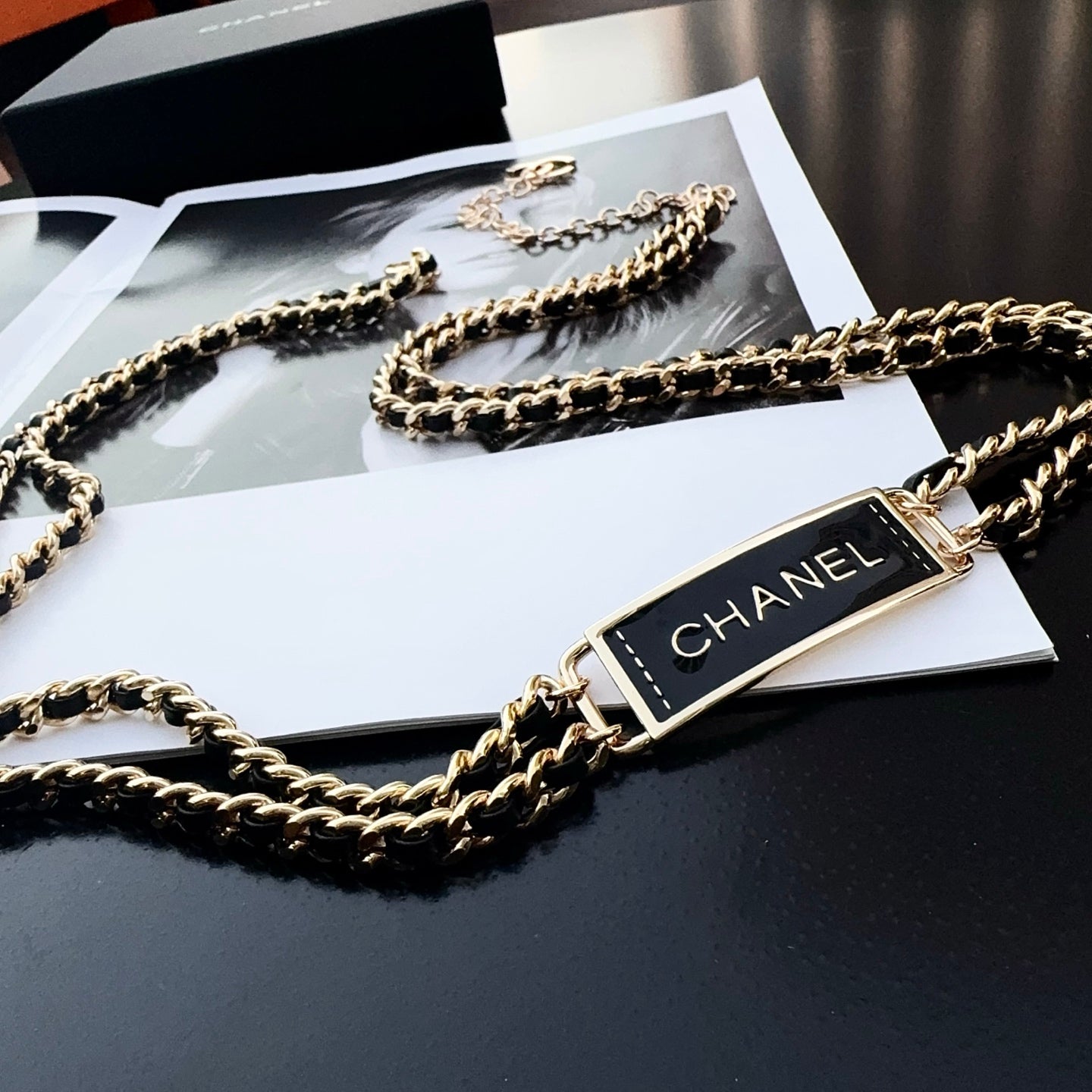 Chanel 2026 CC Logo Plaque Waist Belt 213244