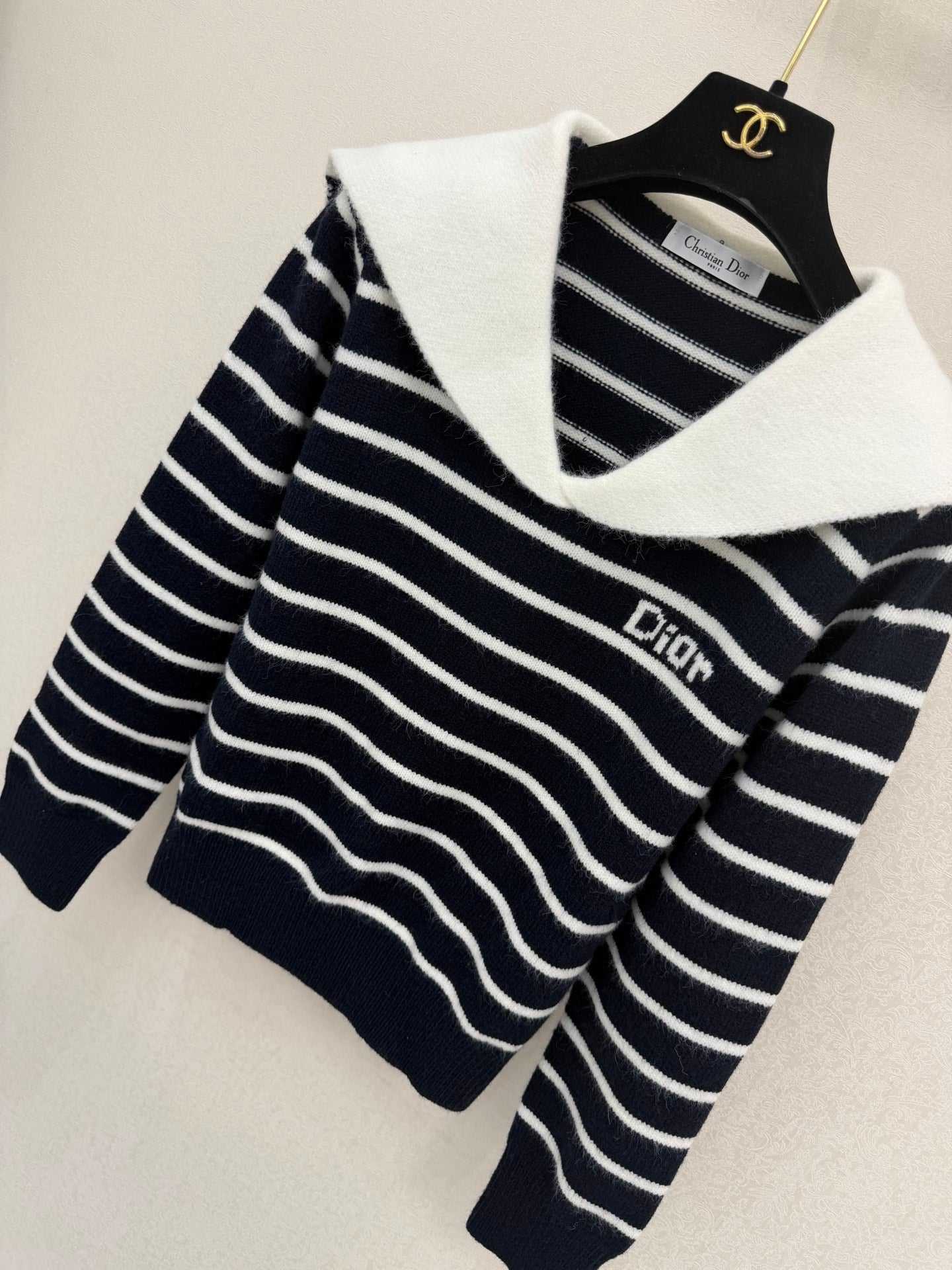 Dior 2026 Striped Sailor-style Sweater Wool 787717