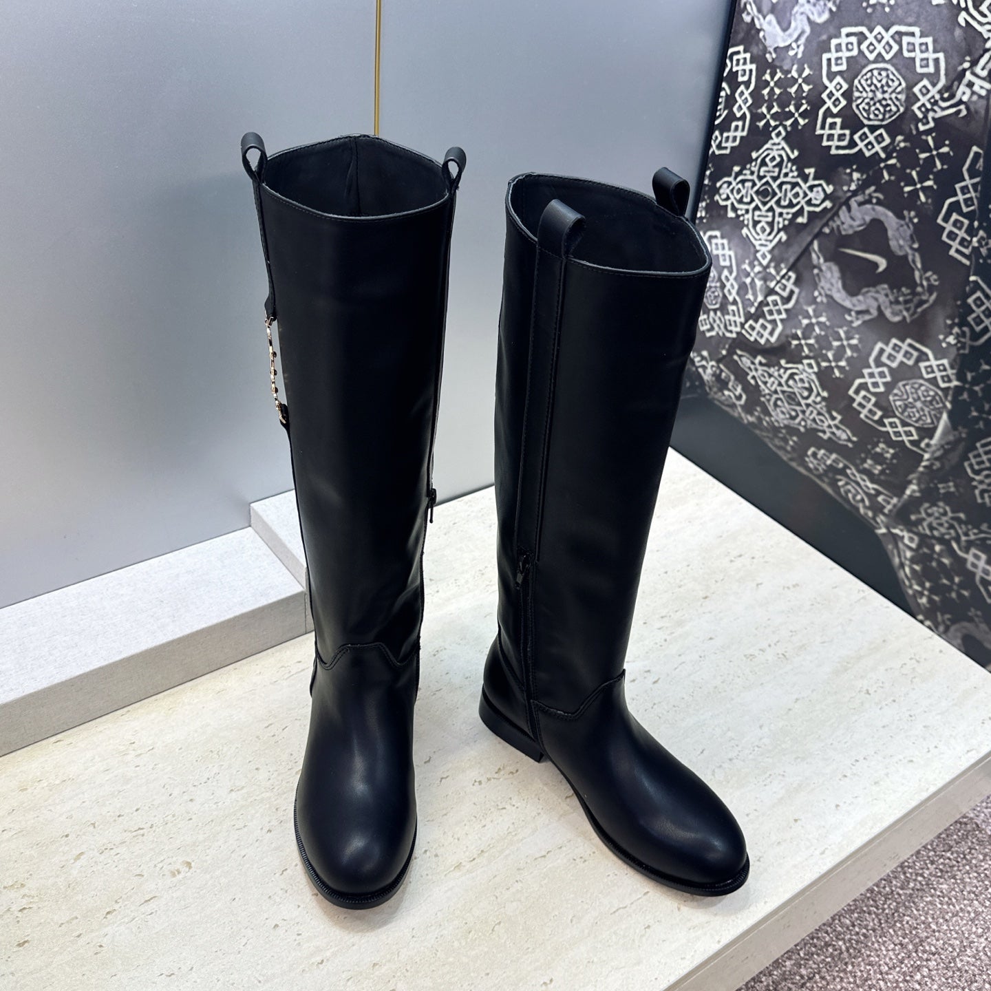 Dior 2026 Diorly Shiny Boots Black Calfskin 966532