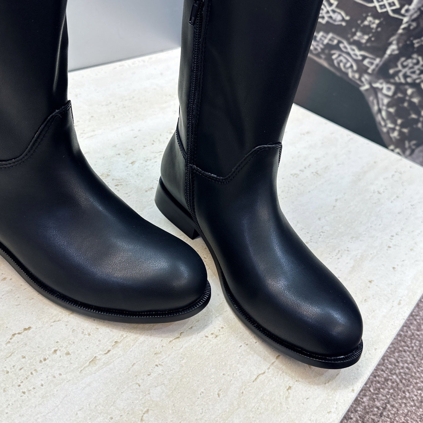 Dior 2026 Diorly Shiny Boots Black Calfskin 966532
