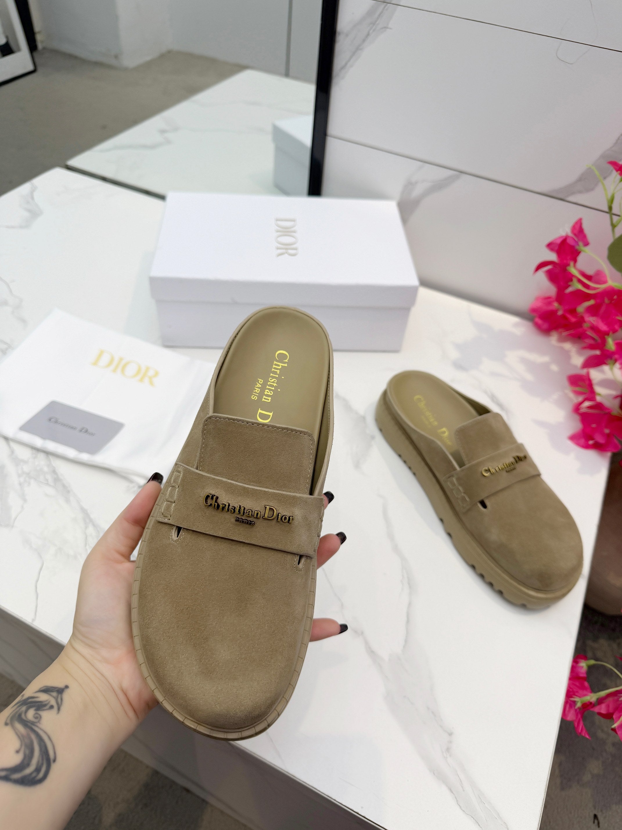 Dior 2026 Boy Mule Suede 965389