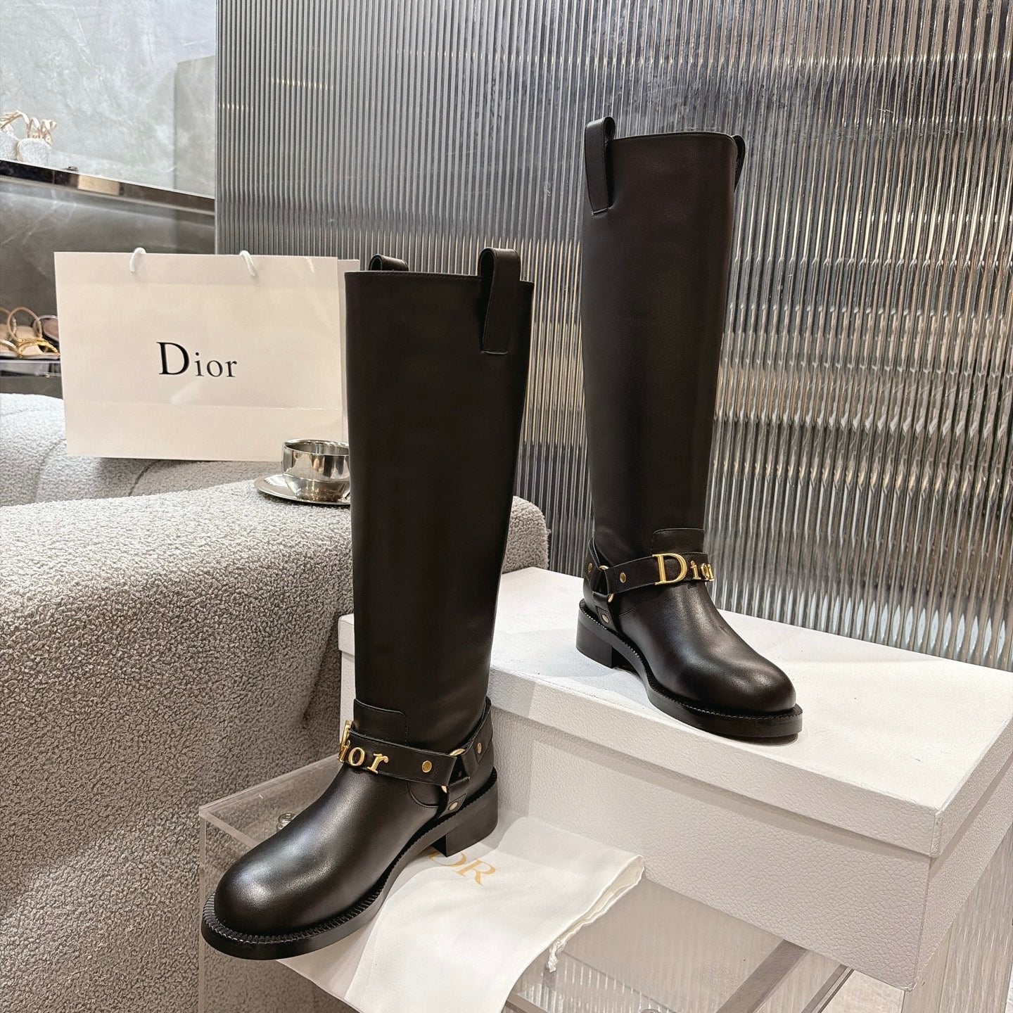 Dior 2026 High Boots Suede Calfskin 927511