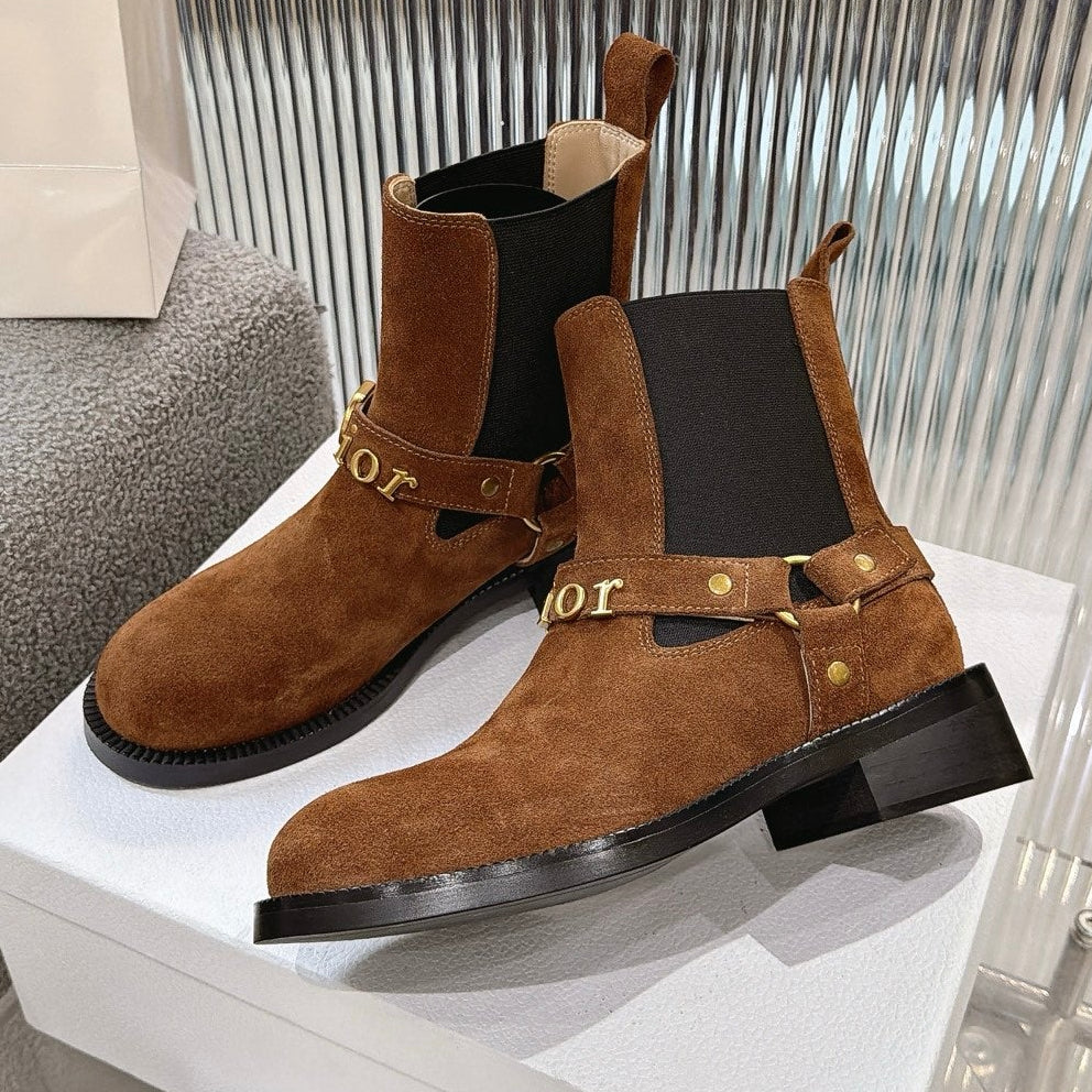 Dior 2026 Boots 35mm Suede Calfskin 927509