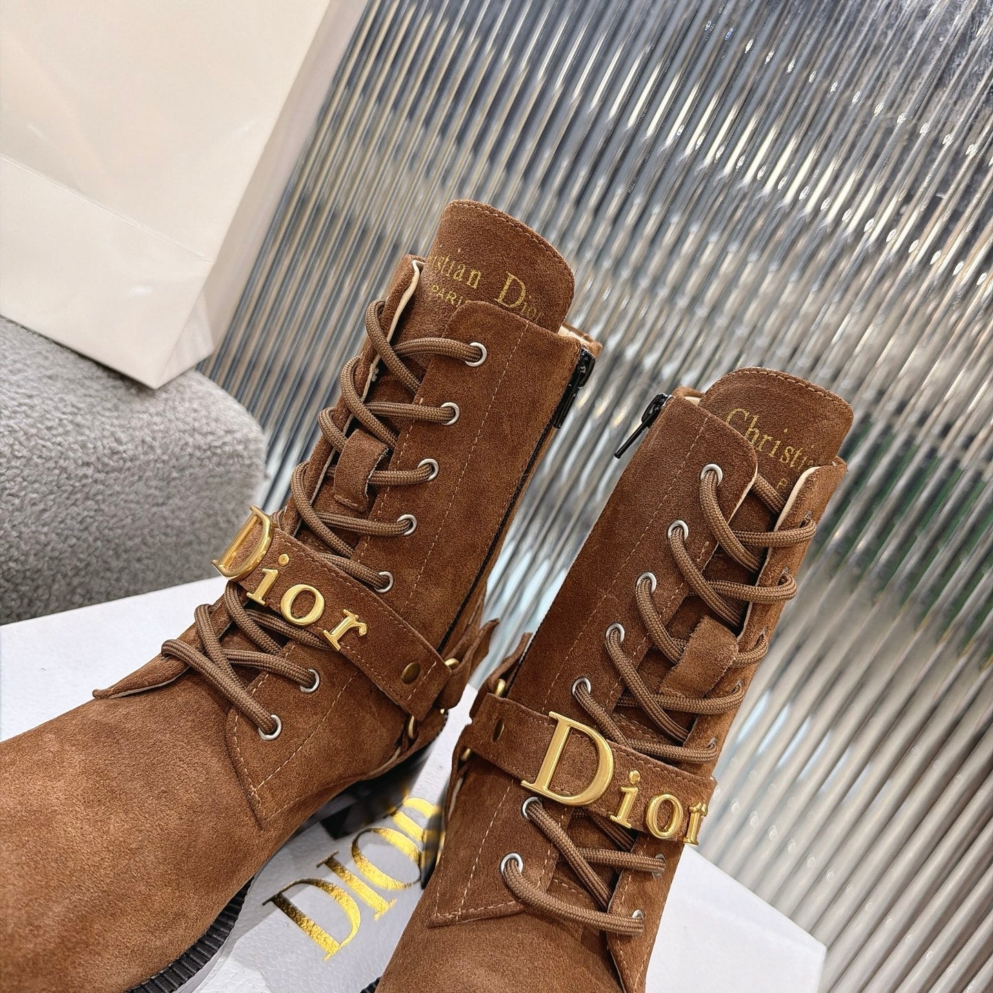 Dior 2026 Ankle Boots 35mm Suede Calfskin 927505