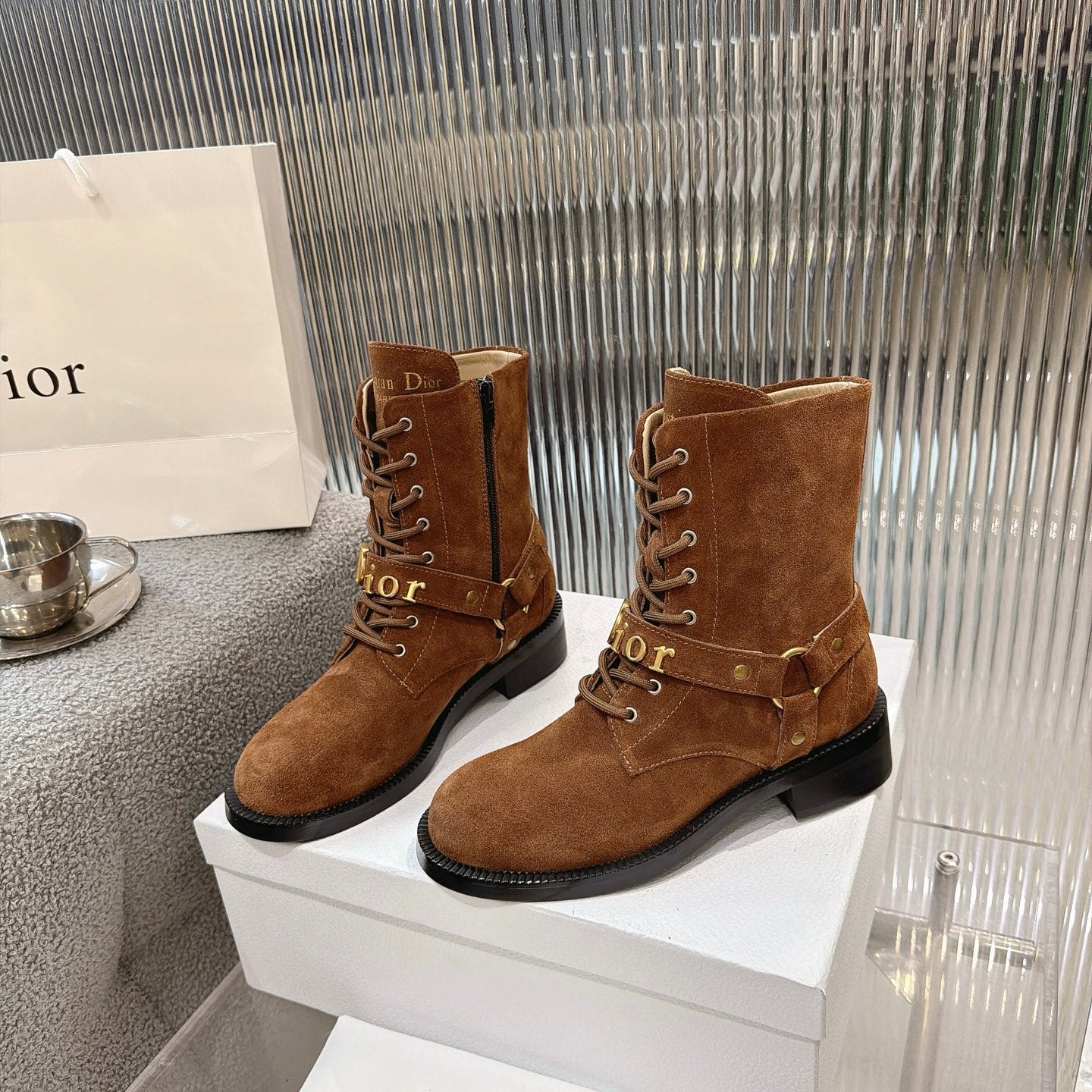 Dior 2026 Ankle Boots 35mm Suede Calfskin 927505