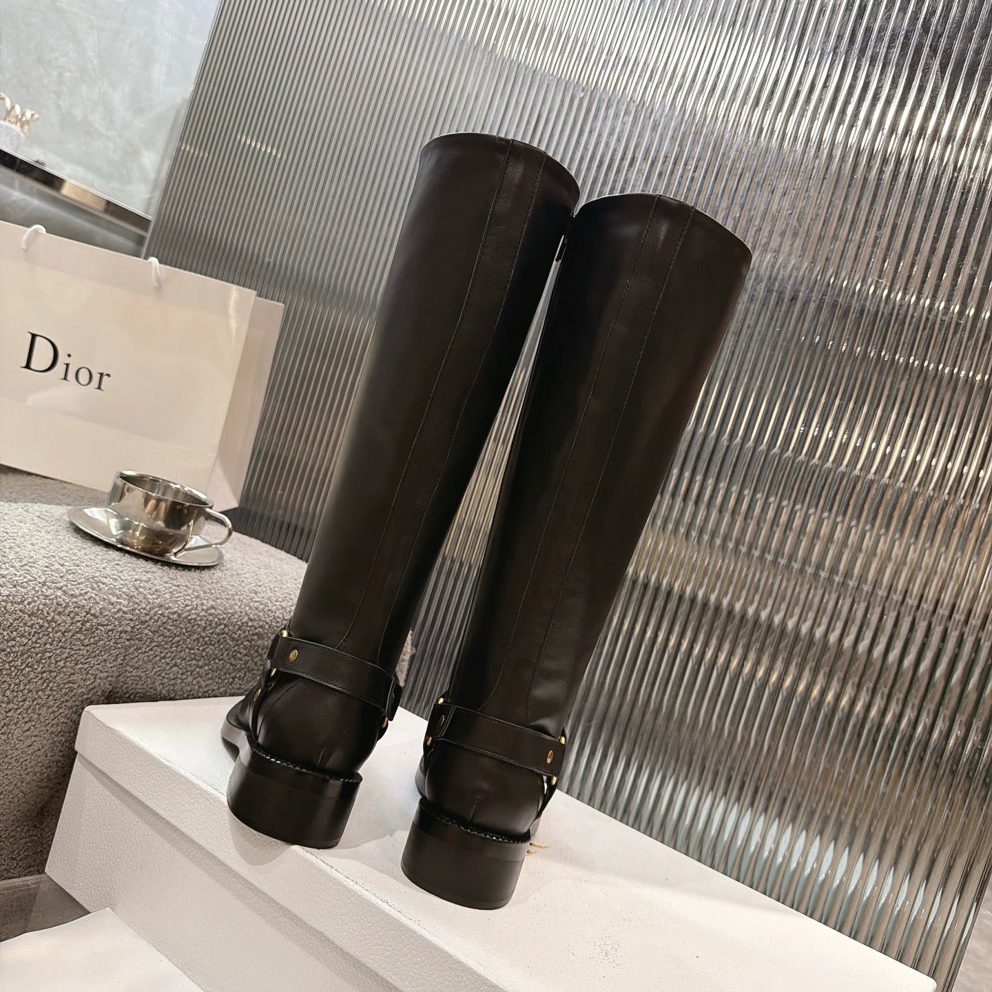Dior 2026 Knee High Boots Suede Calfskin 927507
