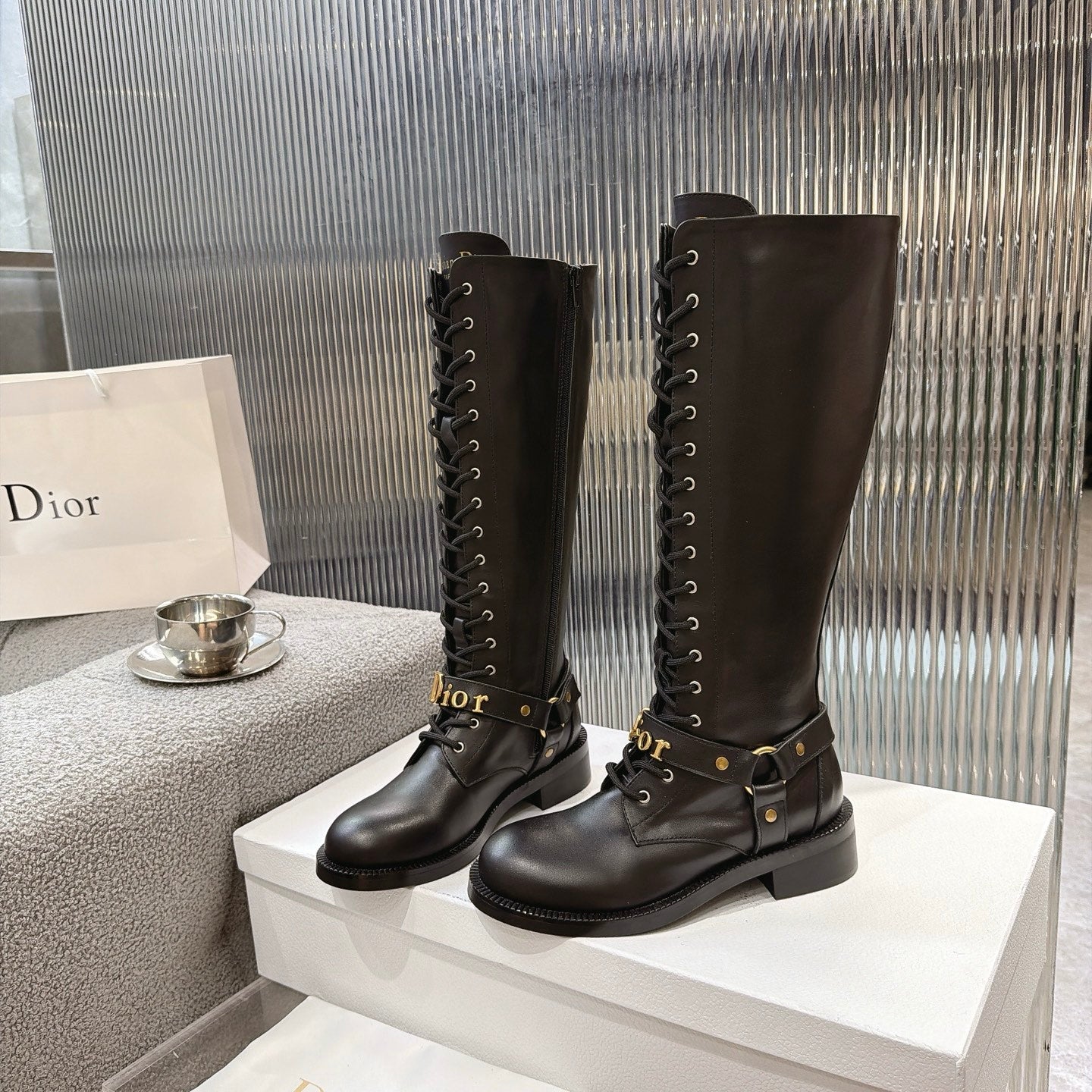Dior 2026 Knee High Boots Suede Calfskin 927507