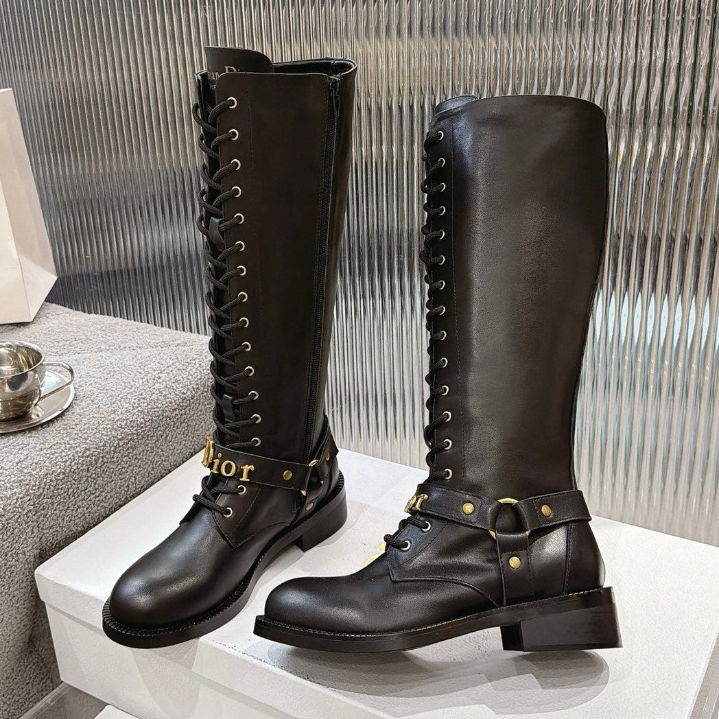 Dior 2026 Knee High Boots Suede Calfskin 927507