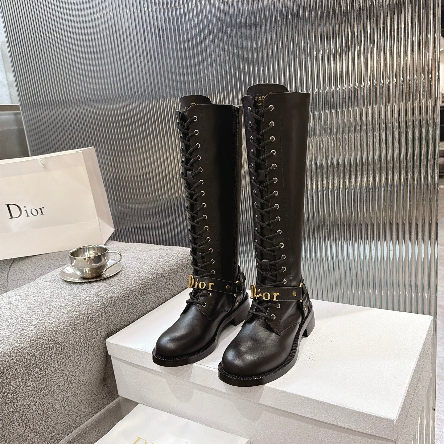 Dior 2026 Knee High Boots Suede Calfskin 927507