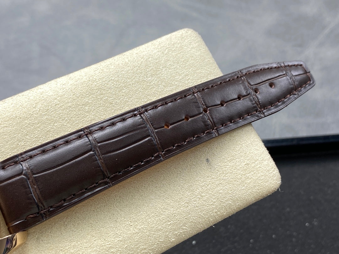 IWC Portuguese 40.4mm White Dial Pink Gold Case Leather