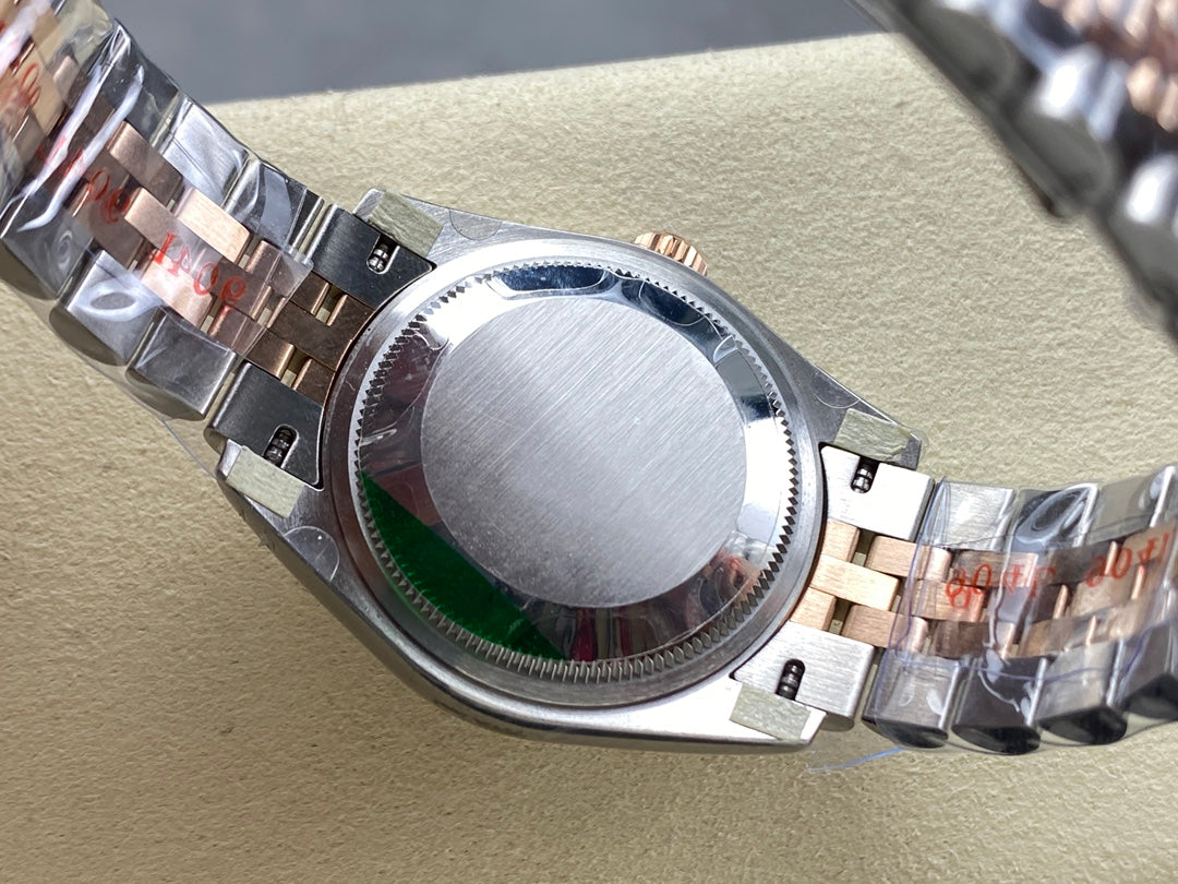 Datejust 31mm Pink Gold Steel Dark Grey Dial