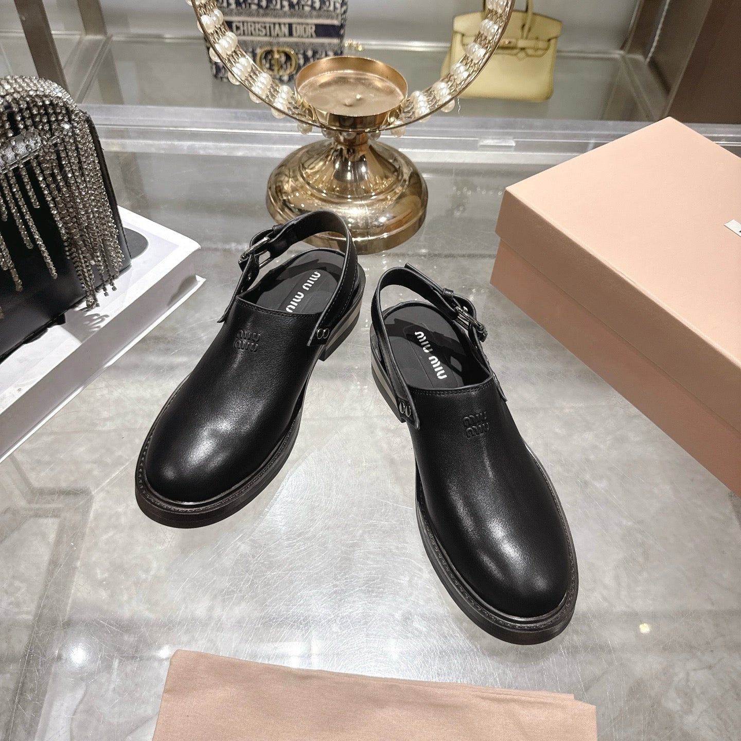 Miumiu 2026 Foule Mule Cowhide 951507