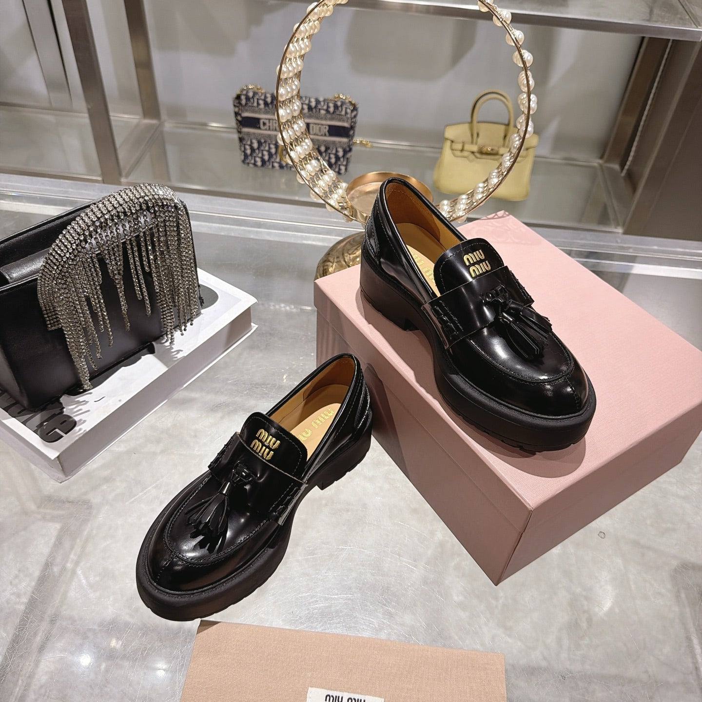 Miumiu 2026 Smooth Loafers Cowhide 951434