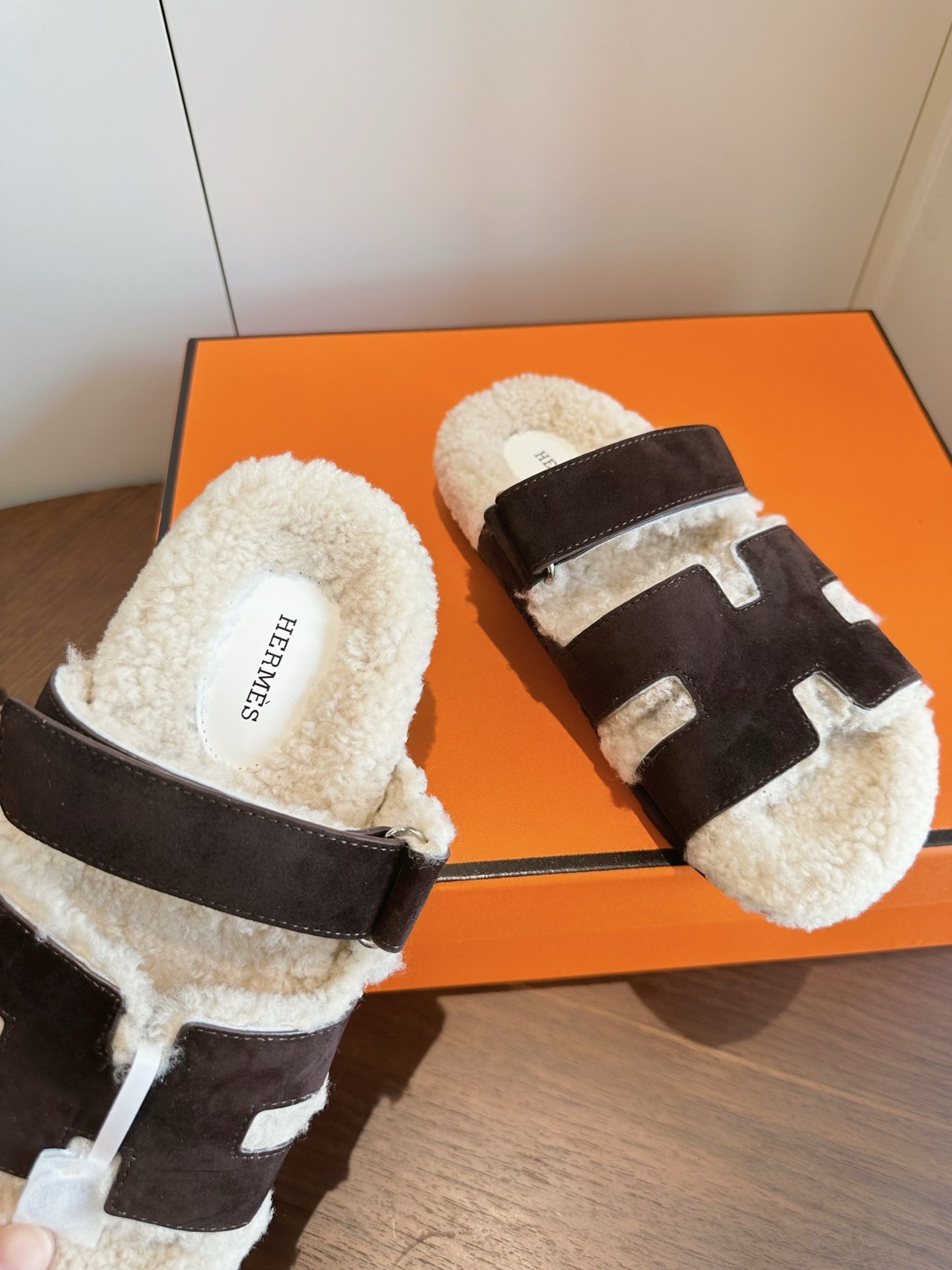 Hermes 2026 Chypre Sandal Suede Wool 976860