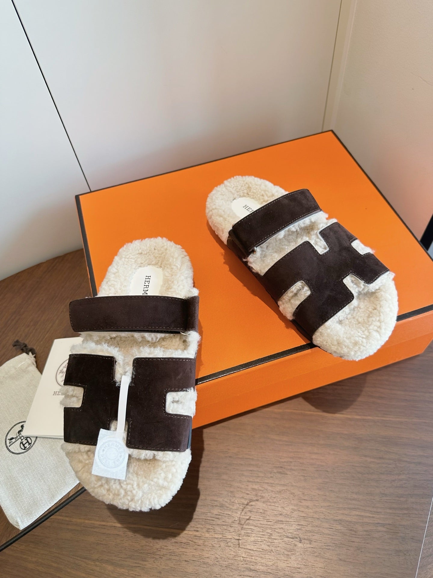 Hermes 2026 Chypre Sandal Suede Wool 976860