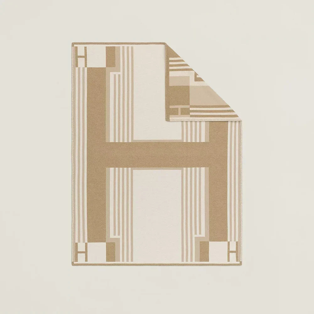Hermes Ithaque Throw Blanket Wool Cashmere