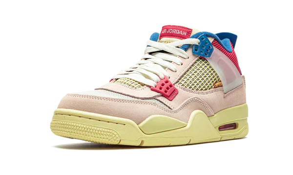 Nike Air Jordan 4 Retro Light Pink Blue Mesh Suede