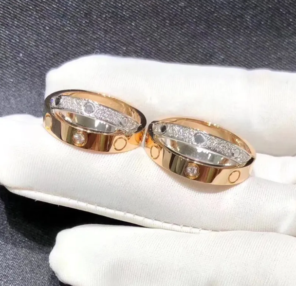 Cartier Two-Tone Diamond Crossover Ring