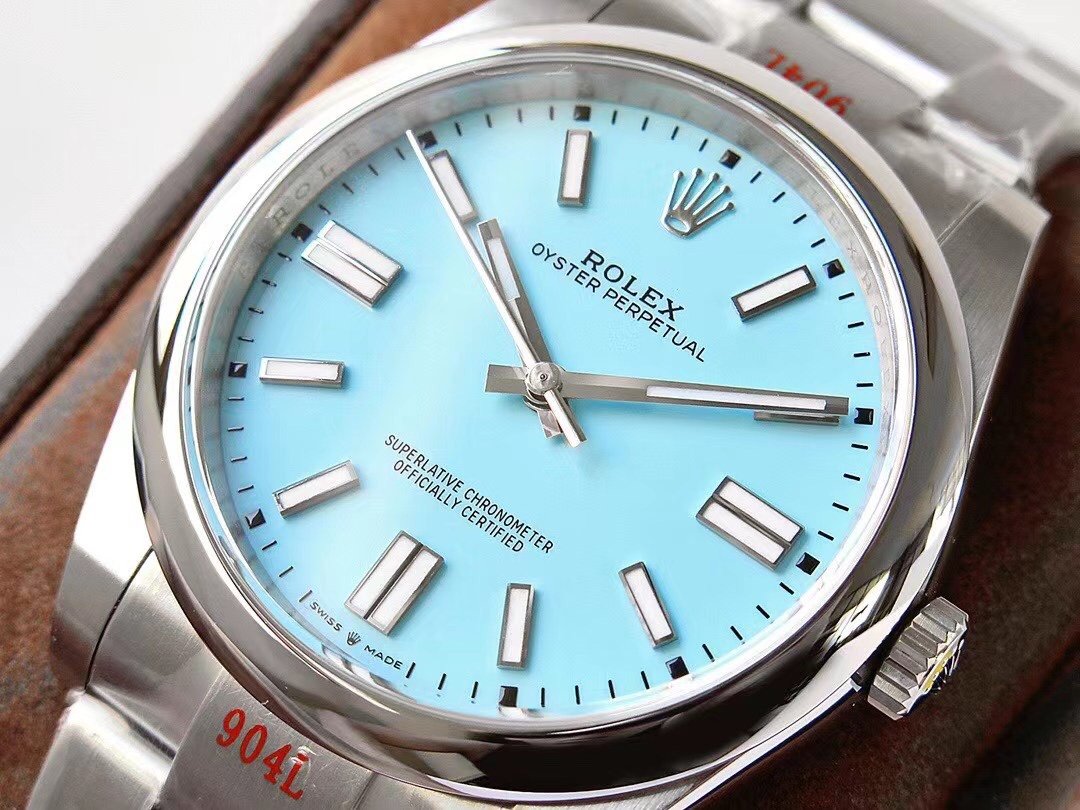 OYSTER PERPETUAL STAINLESS STEEL SKY BLUE DIAL